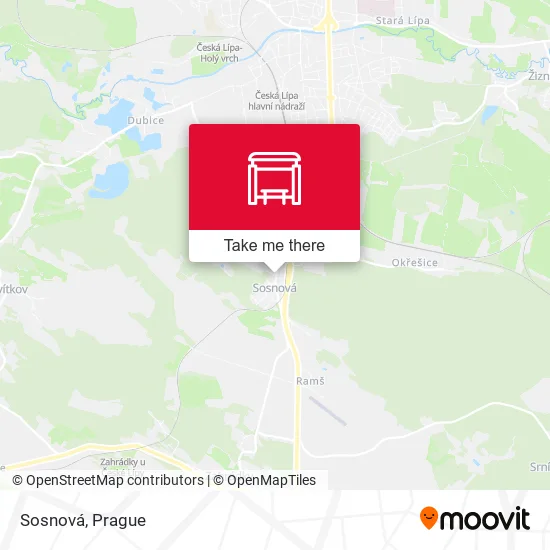 Карта Sosnová