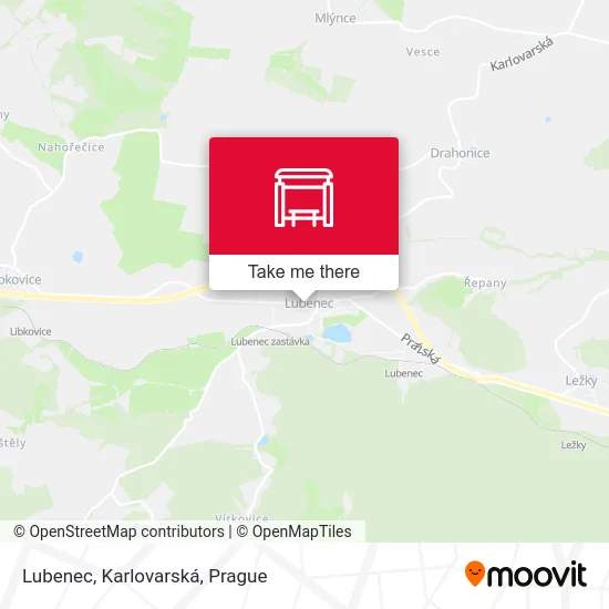 Карта Lubenec, Karlovarská