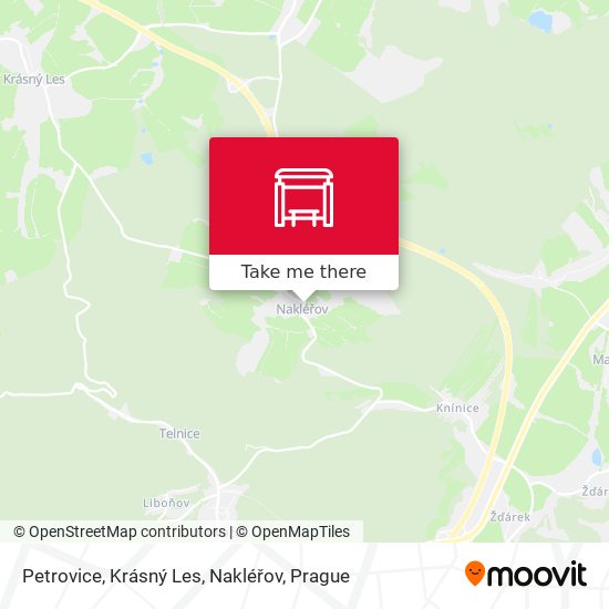 Petrovice, Krásný Les, Nakléřov map