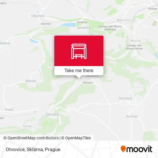 Карта Otvovice, Sklárna