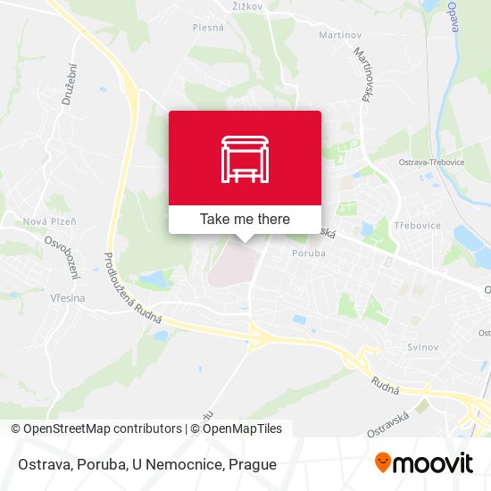 Ostrava, Poruba, U Nemocnice map