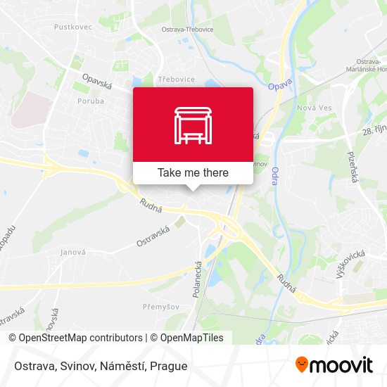 Ostrava, Svinov, Náměstí map