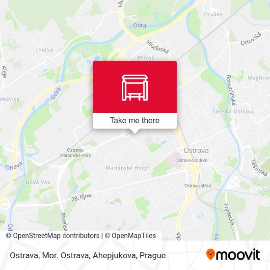 Ostrava, Mor. Ostrava, Ahepjukova map