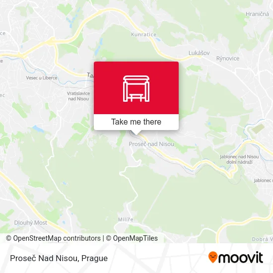 Карта Proseč Nad Nisou