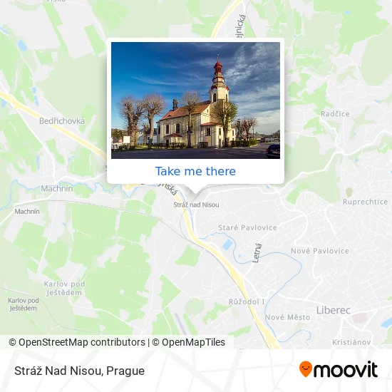 Карта Stráž Nad Nisou