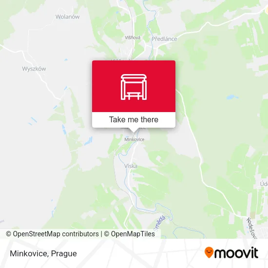 Карта Minkovice