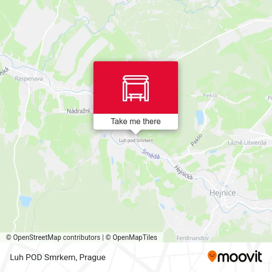 Карта Luh POD Smrkem