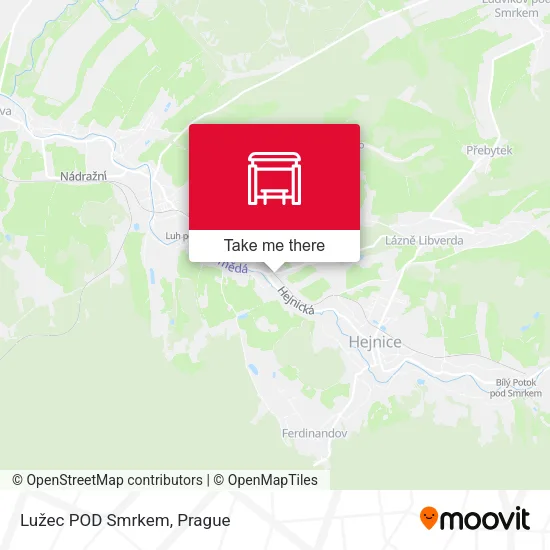 Карта Lužec POD Smrkem