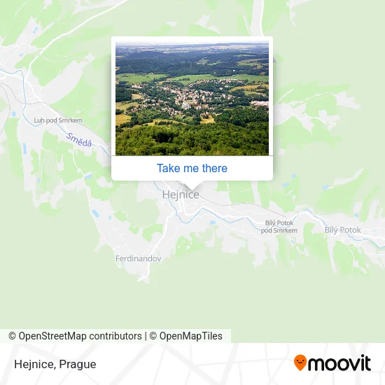 Карта Hejnice