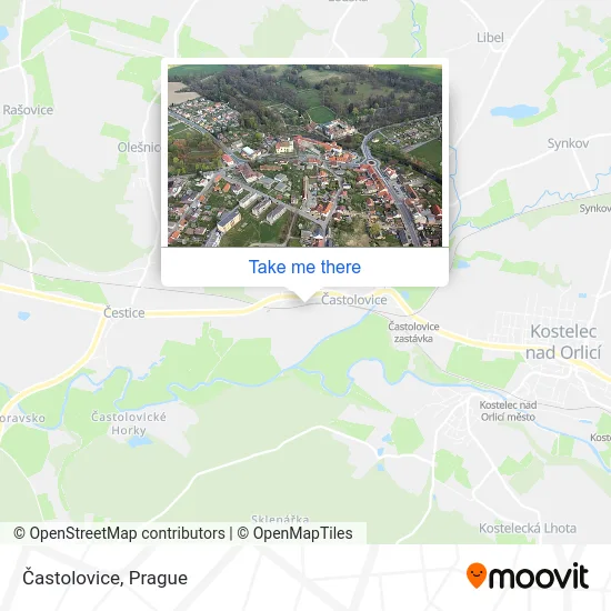 Карта Častolovice