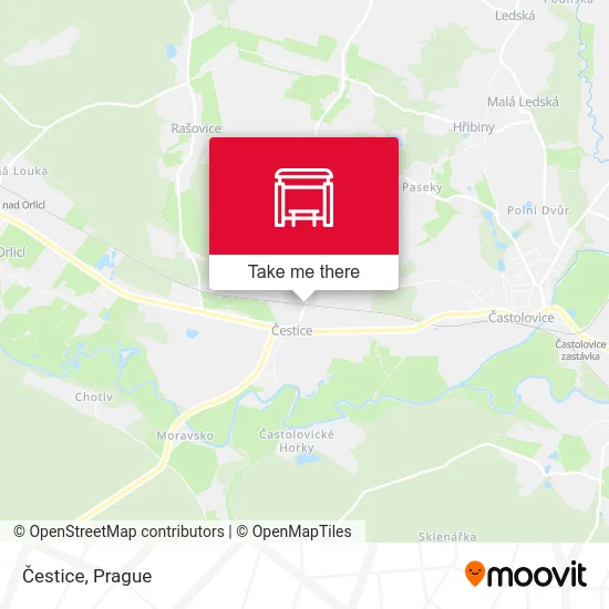 Карта Čestice