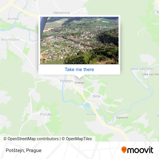Карта Potštejn