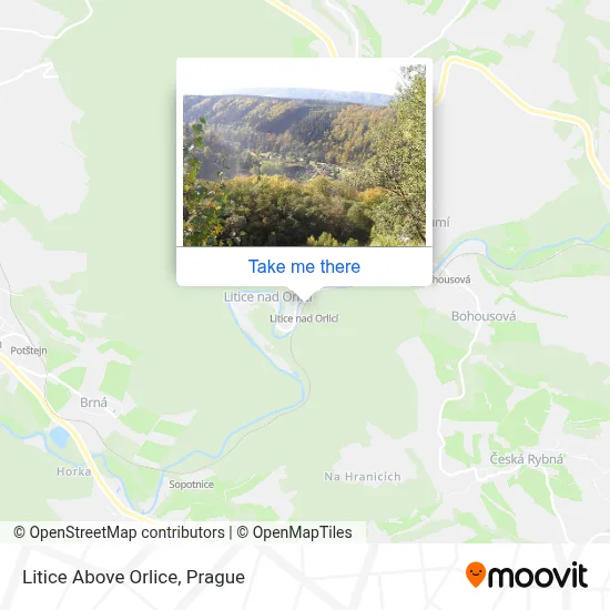 Litice Nad Orlicí map
