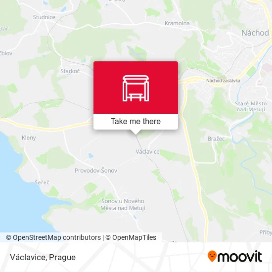 Карта Václavice