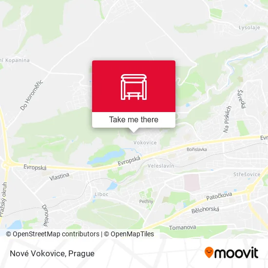 Карта Nové Vokovice