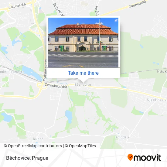 Карта Běchovice
