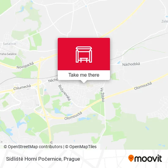 Карта Sídliště Horní Počernice