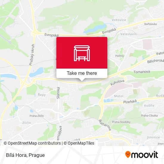 Карта Bílá Hora