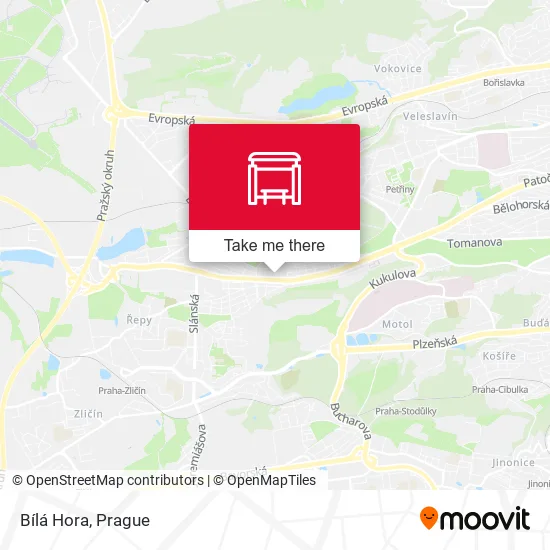 Карта Bílá Hora
