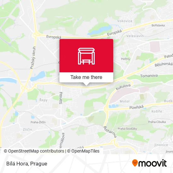 Карта Bílá Hora
