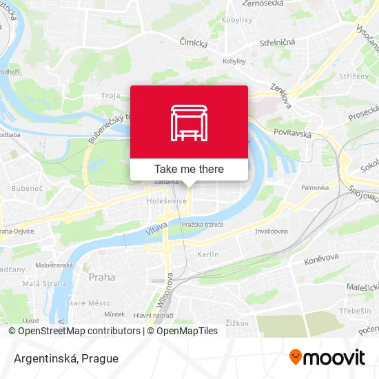 Карта Argentinská