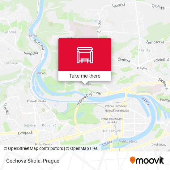 Карта Čechova Škola