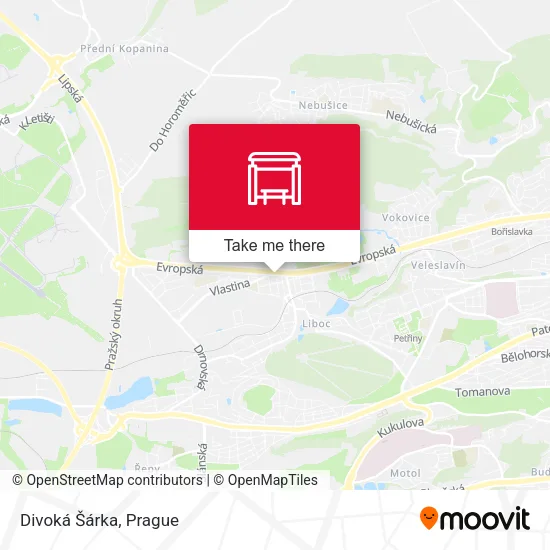 Карта Divoká Šárka
