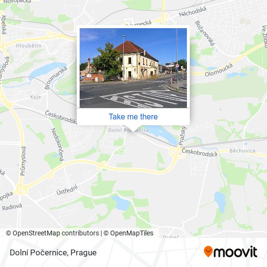Карта Dolní Počernice