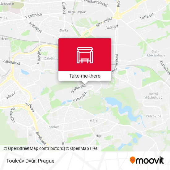 Карта Toulcův Dvůr
