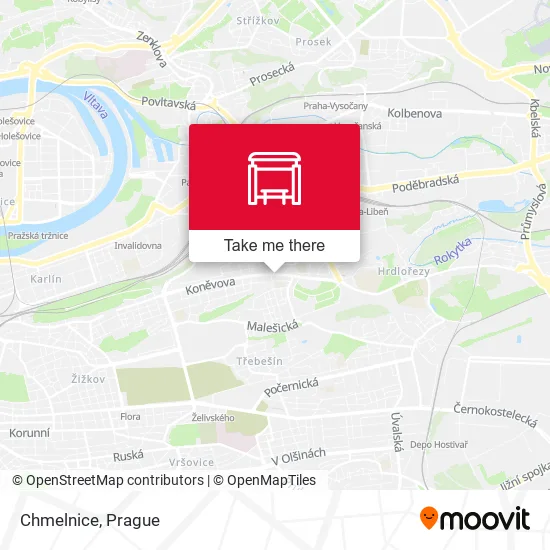 Карта Chmelnice