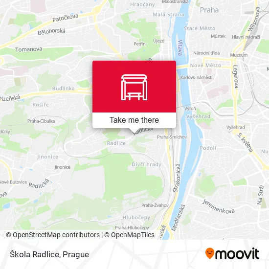 Карта Škola Radlice