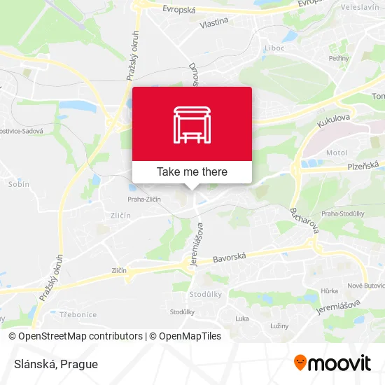 Карта Slánská