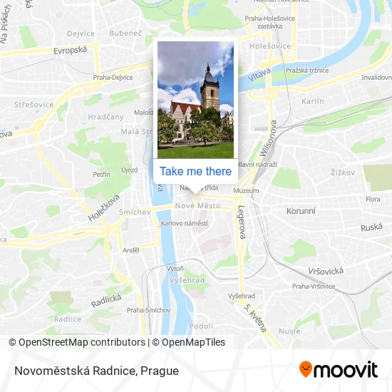 Карта Novoměstská Radnice