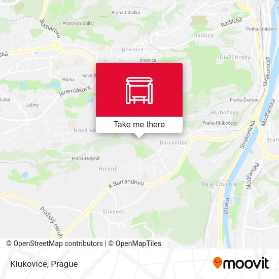 Карта Klukovice