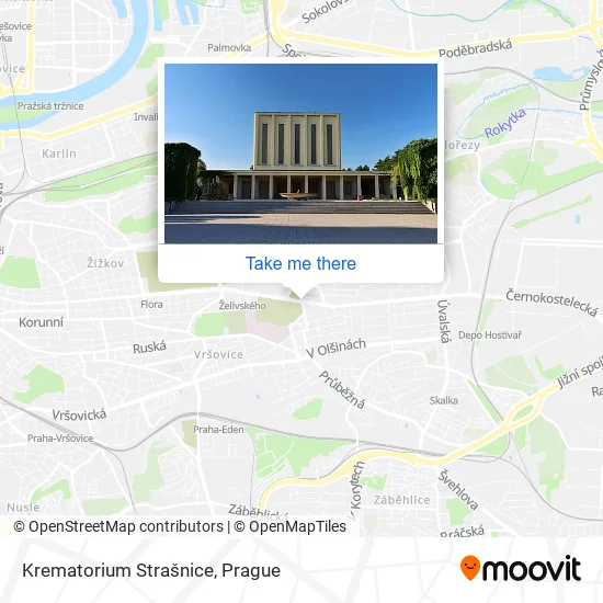 Карта Krematorium Strašnice