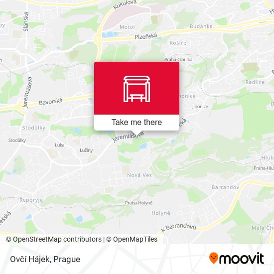 Ovčí Hájek map