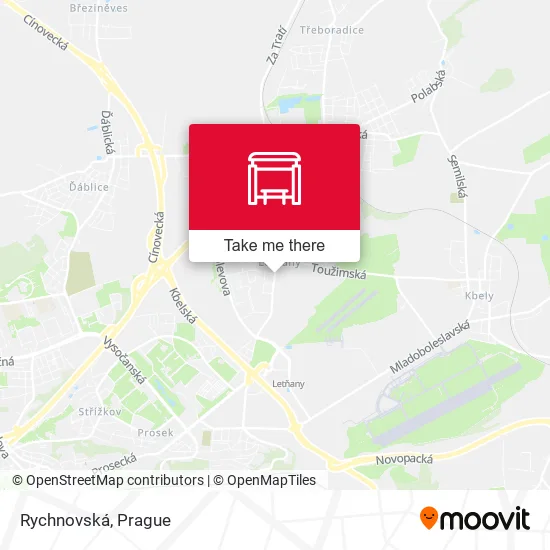 Карта Rychnovská