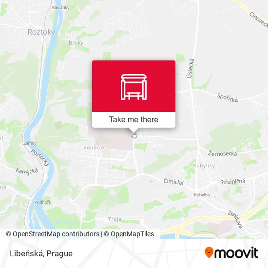 Карта Libeňská