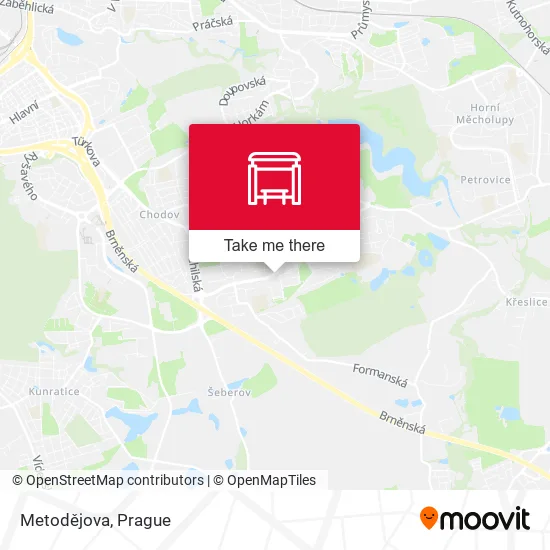 Карта Metodějova