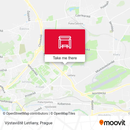 Карта Výstaviště Letňany
