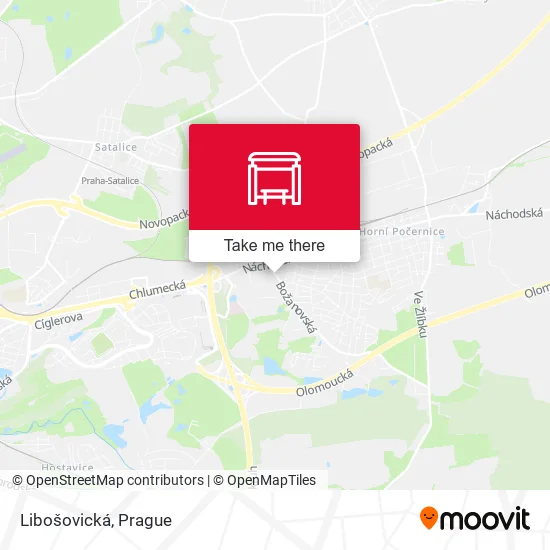 Карта Libošovická