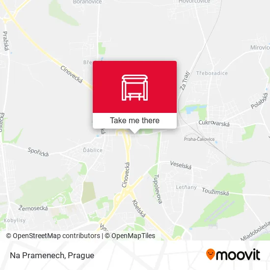 Карта Na Pramenech