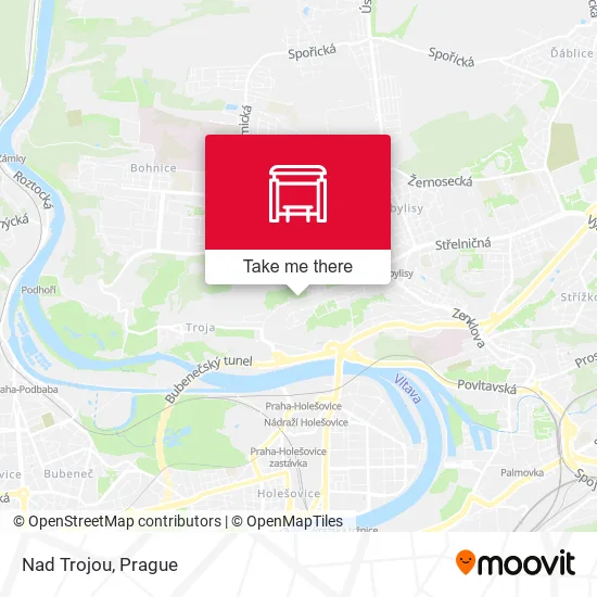 Карта Nad Trojou