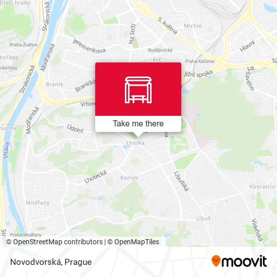 Карта Novodvorská