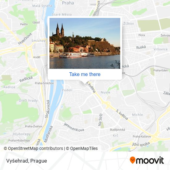 Карта Vyšehrad