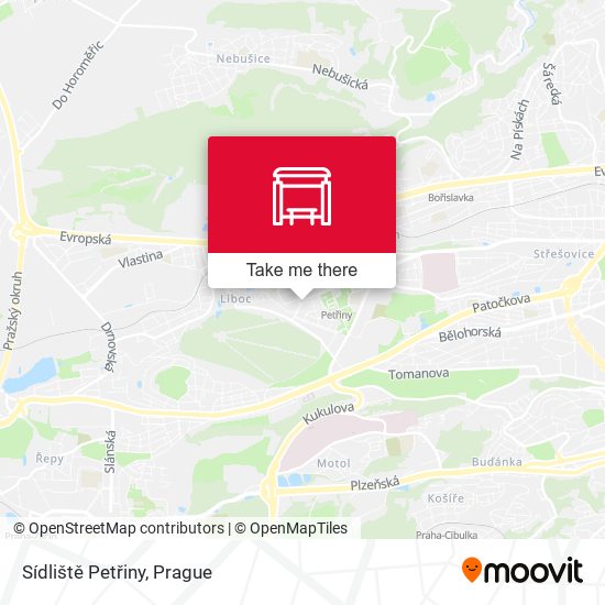 Sídliště Petřiny map