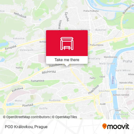Карта POD Královkou