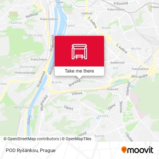 Карта POD Ryšánkou