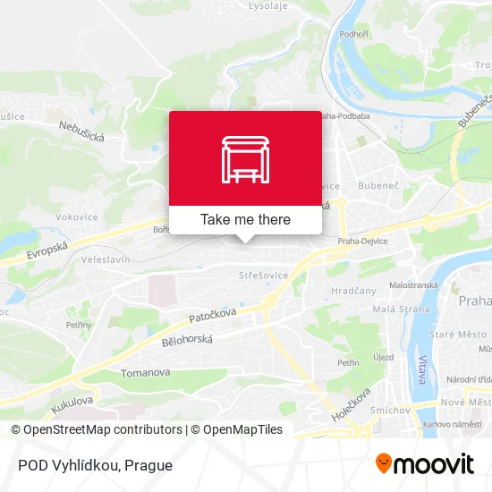 Карта POD Vyhlídkou