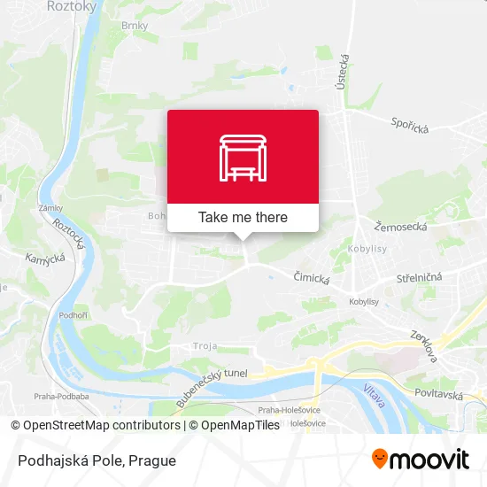 Podhajská Pole map